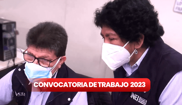 Convocatoria en INEI está dirigida a personas egresadas de carreras técnicas o universitarias. Foto: composición LR/INEI/YouTube