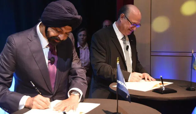 Líderes del BM y del BID firmaron un acuerdo por 4 años. Foto: EFE