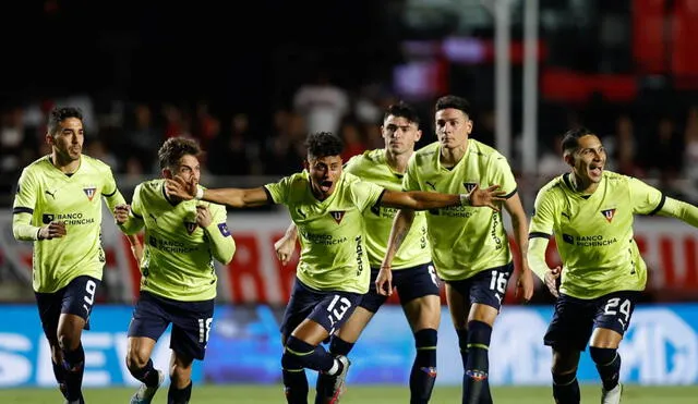 Liga de Quito eliminó a Sao Paulo en el Morumbí y accedió a las 'semis' de la Sudamericana. Foto: EFE