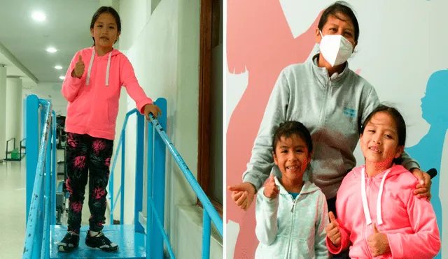 Pequeña lleva terapias físicas en la clínica San Juan de Dios. Ella sueña con retornar a su natal Huancayo. Foto: La República