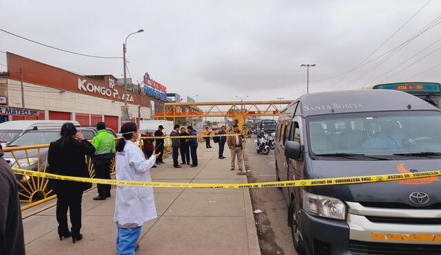 El cobrador del vehículo afirma que los presuntos asesinos se fueron corriendo. Foto y video: Rosa Quincho/LR