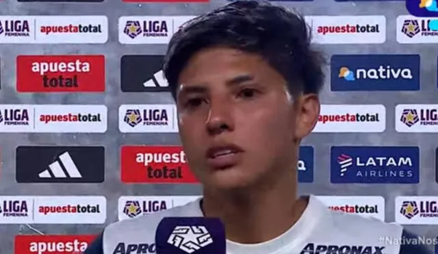 Yoselin Miranda fue la capitana de Alianza Lima en la final de vuelta. Foto: captura Nativa