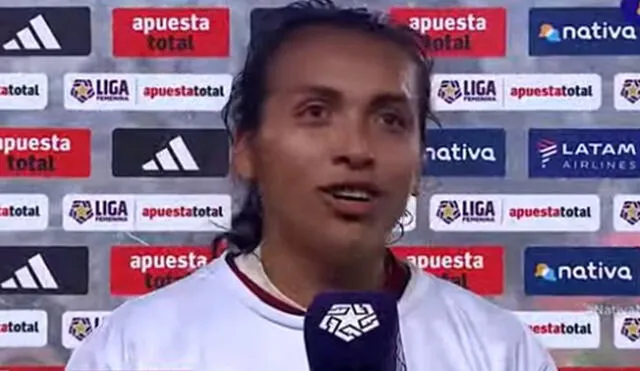 Luz Campoverde es la goleadora de Universitario en la liga femenina. Foto: captura de Nativa