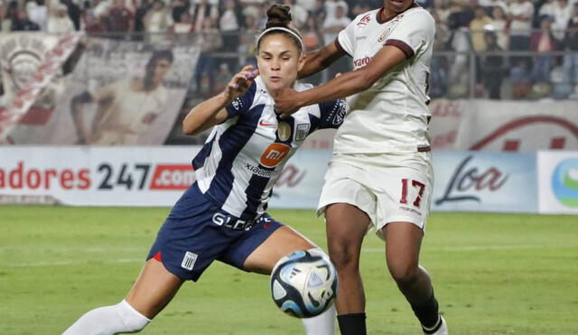 Adriana Lúcar terminó como la goleadora de la Liga Femenina 2023. Foto: La República/Antonio Melgarejo