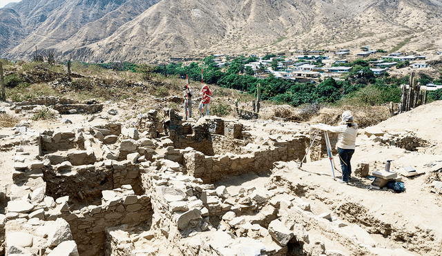 Descubrimiento. Se hallaron galerías subterráneas con niveles, un fardo funerario y ofrendas dentro de nichos. Foto: difusión