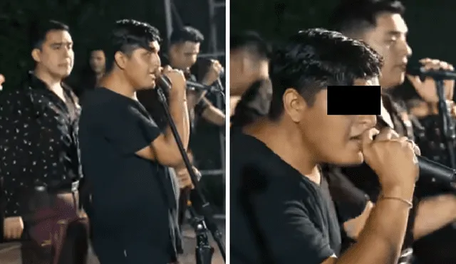 Joven quedó contento con la oportunidad que le dieron para cantar. Foto y video: Waykis Producciones