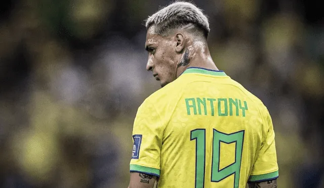 Antony fue internacional con la selección Brasil en Qatar 2022. Foto: Instagram/Antony