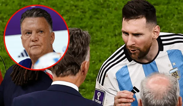 Lionel Messi y Louis van Gaal fueron los protagonistas del polémico Argentina vs. Países Bajos en Qatar 2022. Foto: composición LR/AFP/EFE
