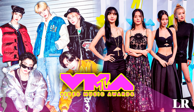 VMAs 2023: TXT y BLACKPINK vencieron en la preliminatoria de grupo del año a SEVENTEEN, FIFTY FIFTY y más. Foto: composición LR / MTV