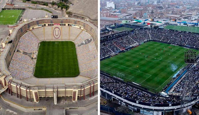 Los estadios de Universitario y Alianza Lima son dos de los más conocidos en territorio peruano. Foto: composición LR/Universitario/Alianza Lima