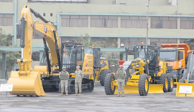 Equipos. La maquinaria adquirida por el Gobierno irá a las regiones vulnerables. Todavía es poco lo avanzado, según la CGR. Foto: Félix Contreras/La República