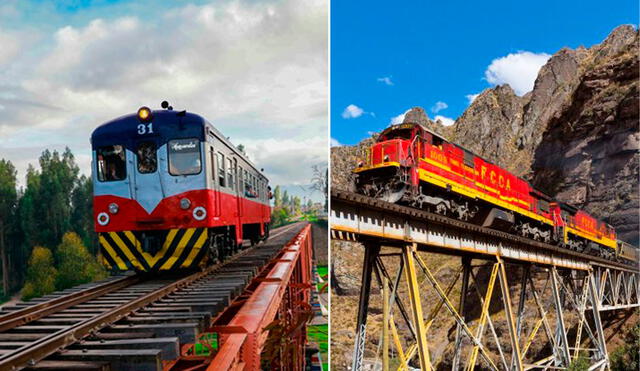 El Gobierno viene impulsando las obras de sus 7 proyectos ferroviarios. Foto: composición LR/ Andina