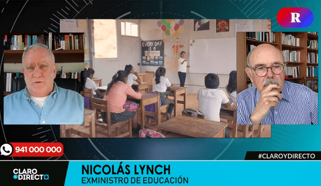 Nicolás Lynch conversó con Augusto Álvarez Rodrich en ‘Claro y directo’. Foto y video: ‘Claro y directo’