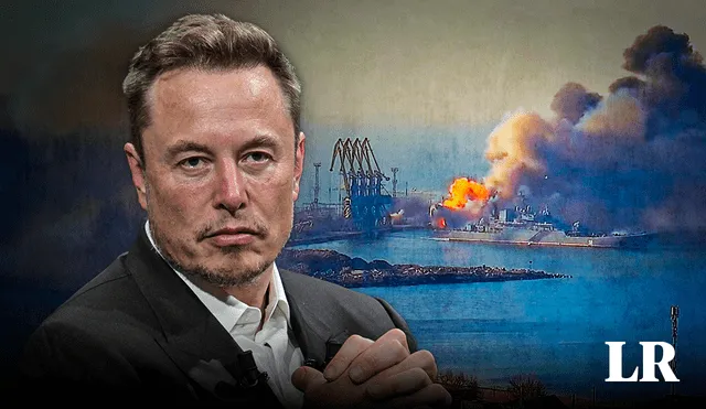 Elon Musk afirma que evitó ataque de Ucrania a la flota rusa. Foto: composición LR/AFP