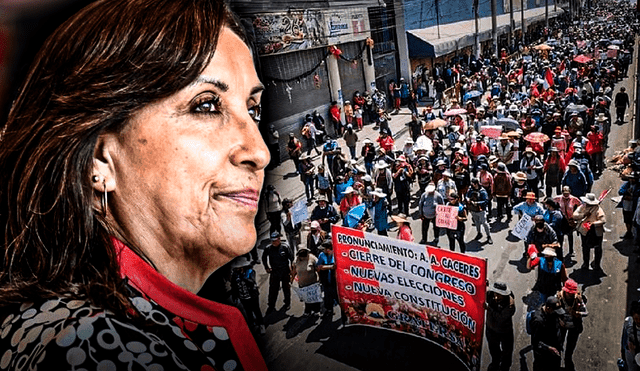 Los gremios nuevamente saldrán a las calles a protestar contra Dina Boluarte. Foto: composición LR Gerson Cardoso