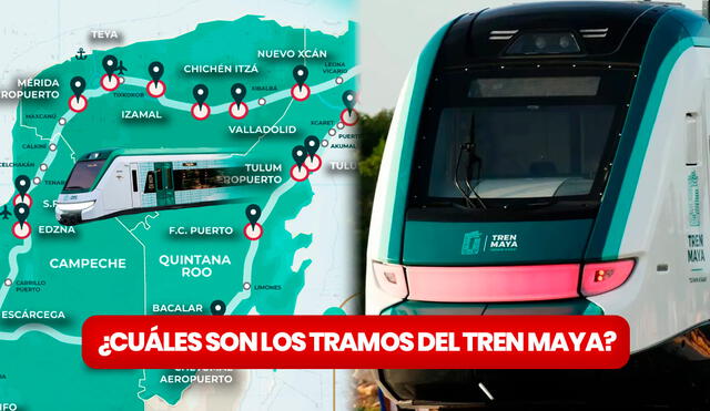 El Tren Maya está pronto a inaugurarse este 2023 y los tramos ya están establecidos. Conoce a continuación cuáles son. Foto: composición LR/Bienes Raíces Quintana Roo/Presidencia México