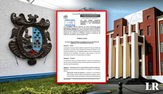 Propuesta legislativa beneficiaría a miles de postulantes. Foto: composición de Álvaro Lozano/ La República/ UNI/ UNMSM