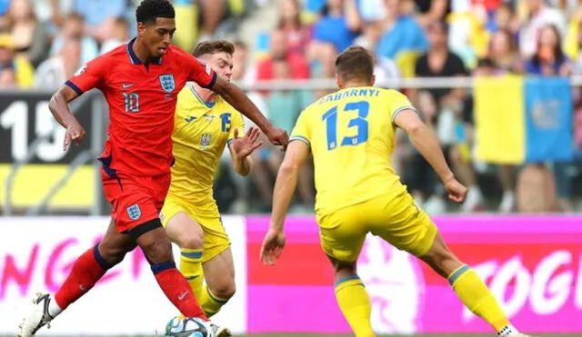 Inglaterra y Ucrania juegan por las Eliminatorias Eurocopa 2024 en Polonia. Foto: X/England