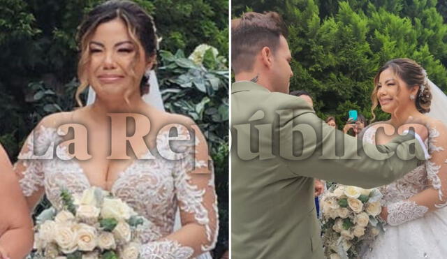 Estrella Torres se casó con Kevin Salas en una emotiva ceremonia en Pachacámac. Foto: composición LR//María Pía Ponce-GLR