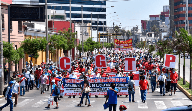 CGTP exige la renuncia de Dina Boluarte y adelanto de elecciones. Foto: La República