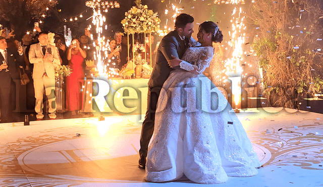 La pareja conformada por Estrella Torres y Kevin Salas contrajeron matrimonio este último sábado, 9 de septiembre. Foto: María Pía Ponce URPI-GLR