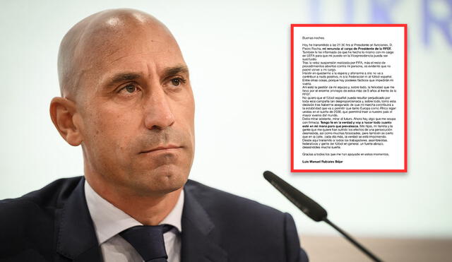 Luis Rubiales fue suspendido de forma provisional de toda actividad del fútbol por la FIFA. Foto: composición LR/AFP
