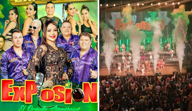 Explosión de Iquitos también tuvo como invitado a Mauricio Mesones en el concierto en el Gran Teatro Nacional. Foto: composición LR/Instagram/Explosión de Iquitos/TikTok - Video: TikTok