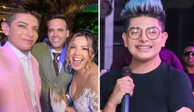 Bryan Arámbulo también cantó en el matrimonio de Estrella Torres y Kevin Salas. Foto: composición LR/Instagram - Video: 'Préndete'/Panamericana TV