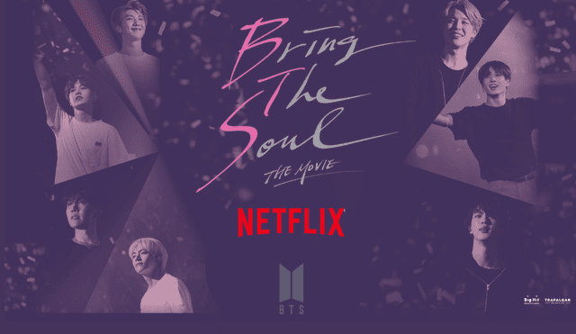 BTS estrena documental Bring The Soul en Netflix y logra ocupar el tercer puesto en lo más visto de Perú. Foto: Composición LR / Big Hit - Trafalgar