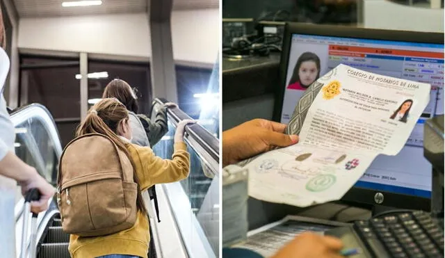 Revisa los documentos y el procedimiento para conseguir el permiso de viaje de un menor al extranjero. Foto: composición LR/Andina