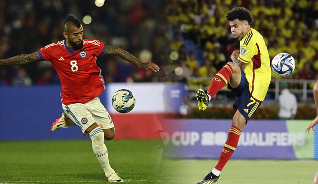 Chile vs. Colombia: el primer partido entre ambas selecciones por Eliminatorias 2026 se jugará en Santiago. Foto: composición LR/AFP/EFE