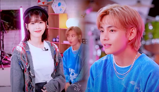 Taehyung de BTS debutó como solista y estará junto con IU en su programa de entrevista. Foto: composición LR/IU Official YouTube