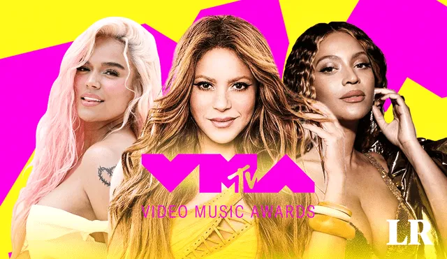 MTV Video Music Awards 2023 se realizará este 12 de septiembre. Foto: composición de Fabrizio Oviedo/LR/Instagram/Shakira/Karol G/Beyonce