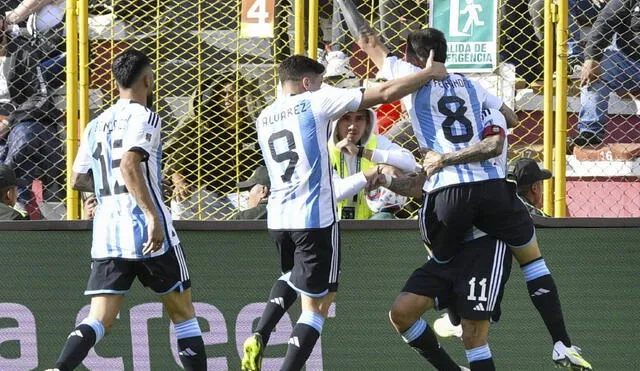 La selección argentina visitó a Bolivia en La Paz por las Eliminatorias 2026. Foto: AFP