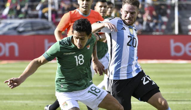 La selección argentina visitó a Bolivia en La Paz por las Eliminatorias 2026. Foto: AFP