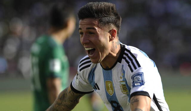 Argentina sacó una importante victoria como visitante en La Paz ante Bolivia. Foto: AFP