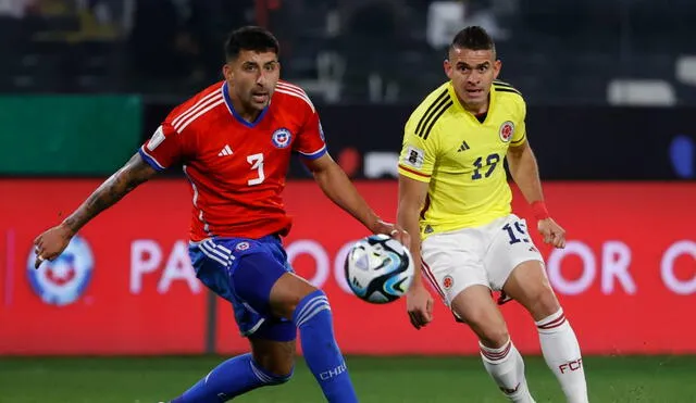 Chile recibió a Colombia por la segunda fecha de las Eliminatorias 2026. Foto: EFE