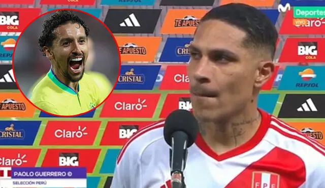 Paolo Guerrero jugó los 90 minutos contra Brasil. Foto: captura de Movistar Deportes/EFE | Video: Movistar Deportes