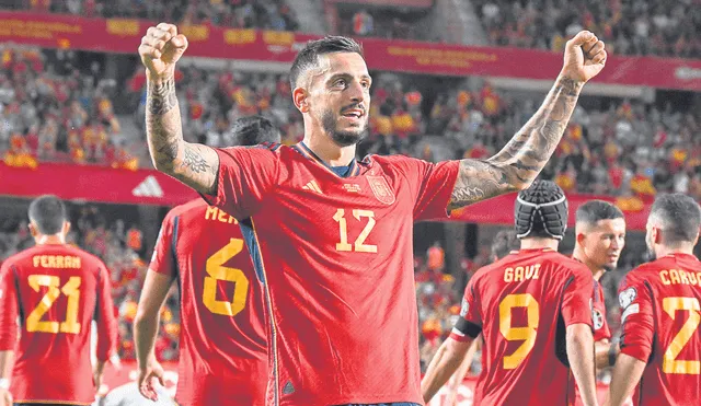 Se consolida. Joselu registra 3 goles en 4 partidos con España por las Eliminatorias a la Euro. Foto: difusión