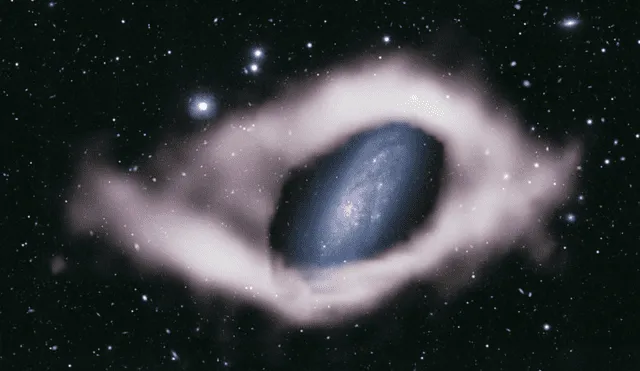 Imagen compuesta de NGC 4632. Foto: Askap