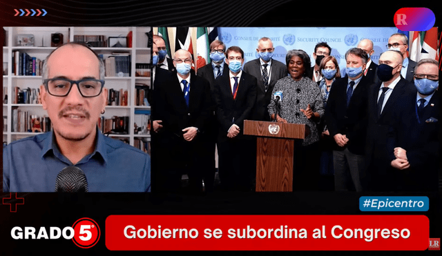 David Gómez Fernandini calificó como un acto de subordinación al Congreso, el pronunciamiento que hizo el Gobierno para emplazar a la ONU. Foto: Captura/LR+