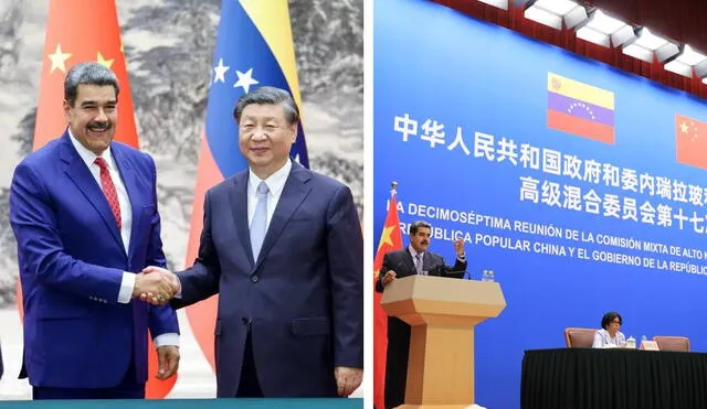 Maduro también se reunió con el director del Centro Internacional para la Reducción de la Pobreza de China. Foto: composición LR/Corta/El Nacional
