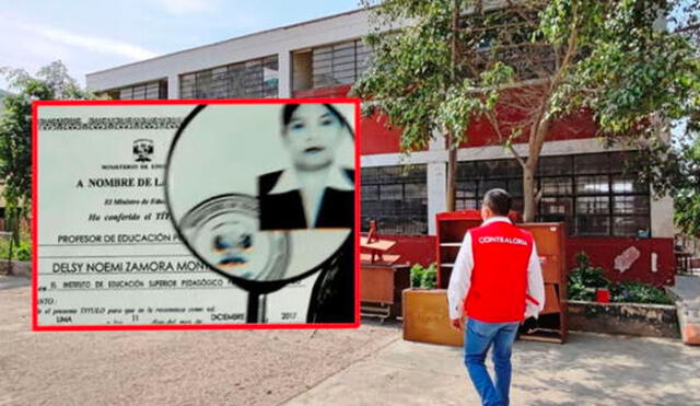 El Ministerio de Educación ordenó verificar los títulos académicos de los docentes. Foto: composición La República/captura Latina/Contraloría