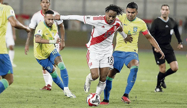 Solidez defensiva. A diferencia de las dos primeras jornadas de la pasada eliminatoria, Perú solo recibió un gol en contra. Foto: Luis Jiménez/La República