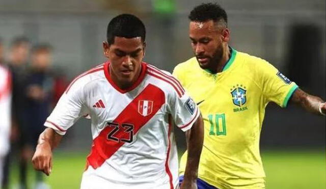 Joao Grimaldo jugó por primera vez en la selección mayor. Foto: captura Twitter