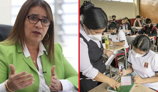 La titular del Minedu señalo que está abierta al diálogo en el marco del proyecto de lenguaje inclusivo que promueve el Congreso. Foto: composición LR/Minedu