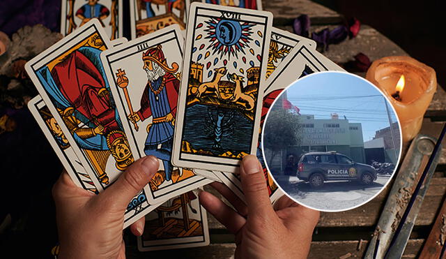 Arequipa. Denunciante señaló ante la Policía que todo inició al aceptar la lectura de tarot. Foto: composición LR