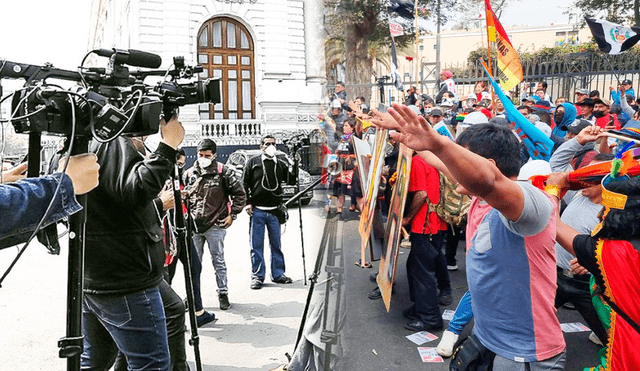 Libertad de expresión en Perú es la más deteriorada, de acuerdo con la organización Reportero Sin Fornteras. Foto: composición de Jazmin Ceras/Bárbara Mamani/La República/El Peruano