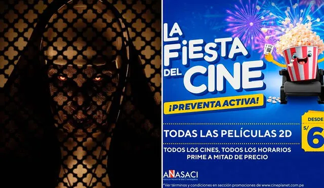 ‘La monja 2’, cinta de terror en estreno en el Perú, se podrá ver a solo 6 soles. Foto: composición LR/Warner Bros. Pictures/Cineplanet
