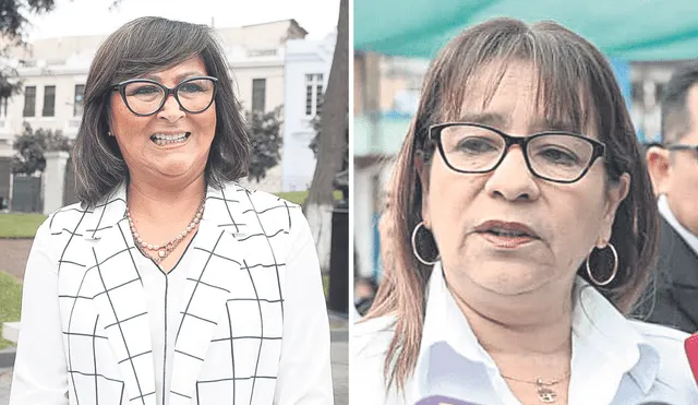 Misma postura. Legisladora ultraconservadora Milagros Jáuregui y ministra Miriam Ponce. Foto: difusión